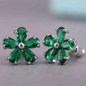 🌸Beautiful Tiny Plum Blossom Zircon Dainty Stud Earrings for Women,UNVN1…